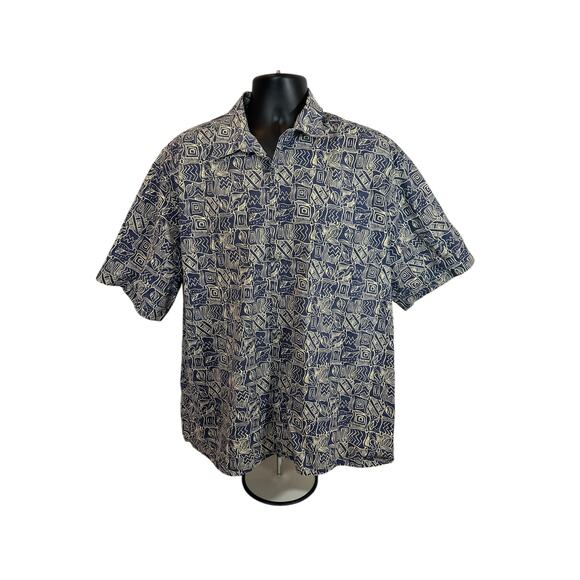 Campia Moda Other - Campia Moda Men’s Blue and Tan Button Down, XL, 100% Cotton